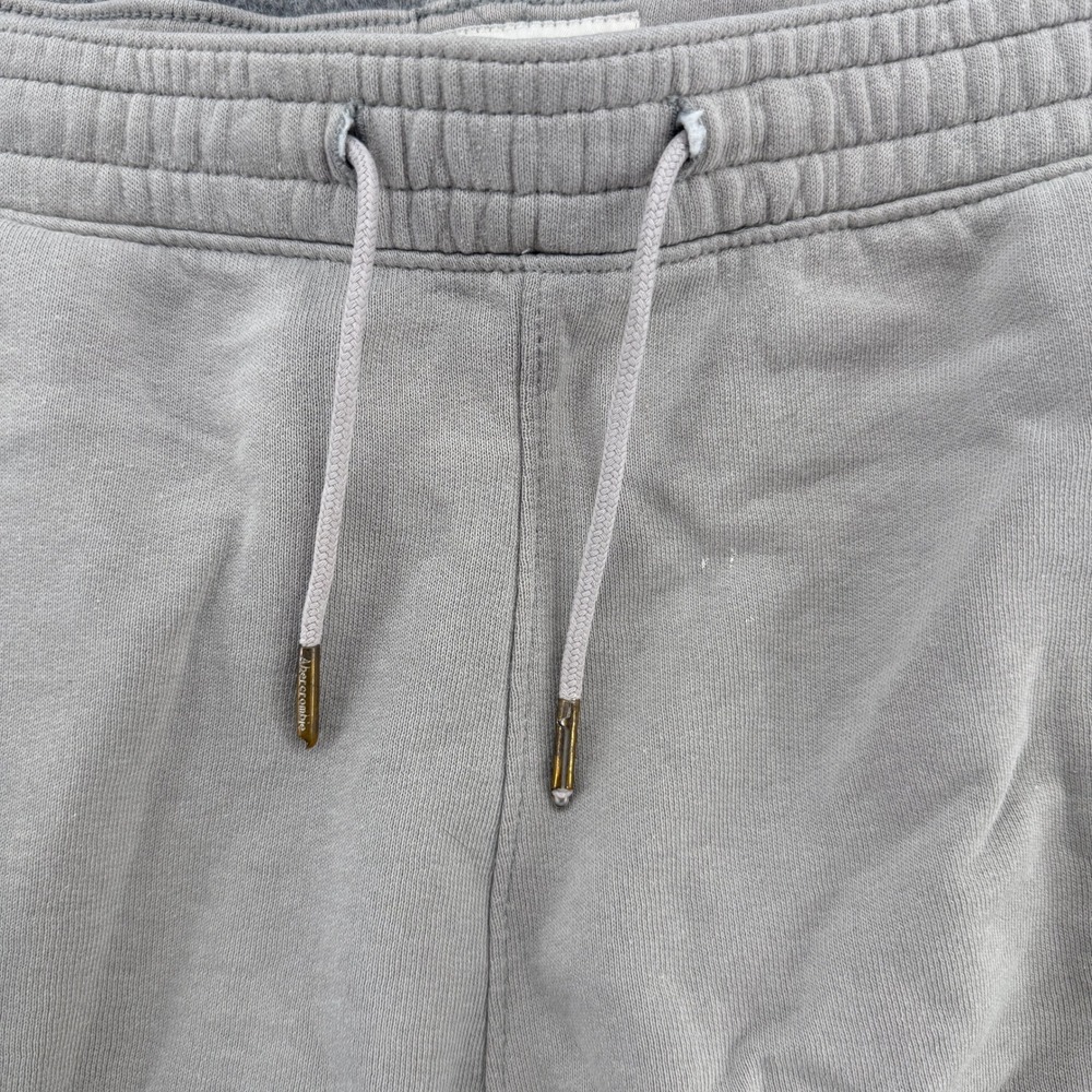 Abercrombie & Fitch Sweat Shorts Mens S Tan Embossed Logo Fleece Drawstring - Picture 5 of 16